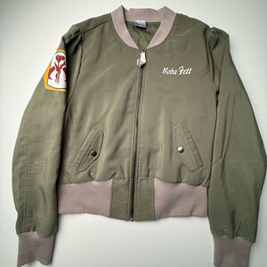 Star Wars Her Universe Boba Fett Mandalorian Bomber Jacket Woman’s Med